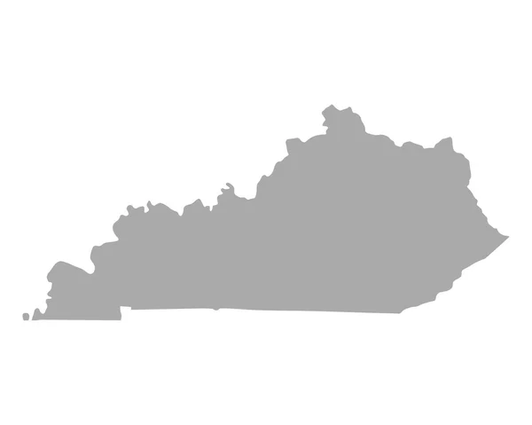 O mapa de Kentucky — Vetor de Stock