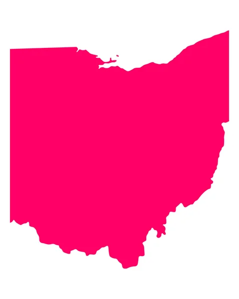 Ohio Haritası — Stok Vektör