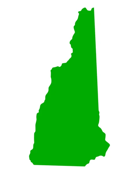 Mapa New Hampshire — Stockový vektor