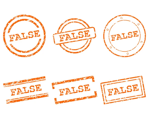 False stamps — Stock Vector