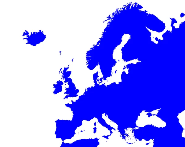Mapa detallado de Europa — Archivo Imágenes Vectoriales