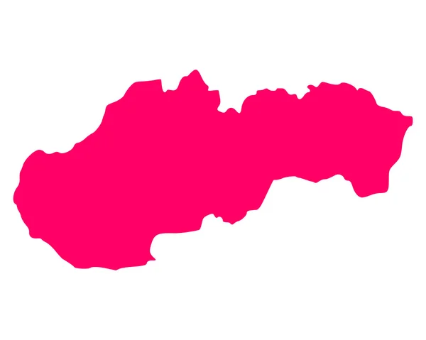 La mappa di Slovacchia — Vettoriale Stock