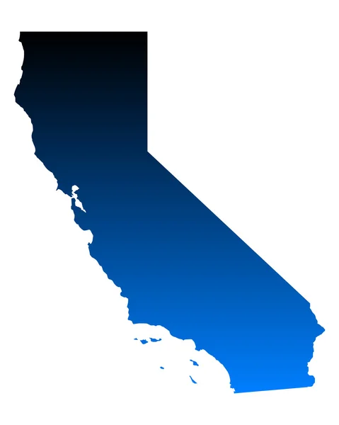 加利福尼亚的地图 — 图库矢量图片