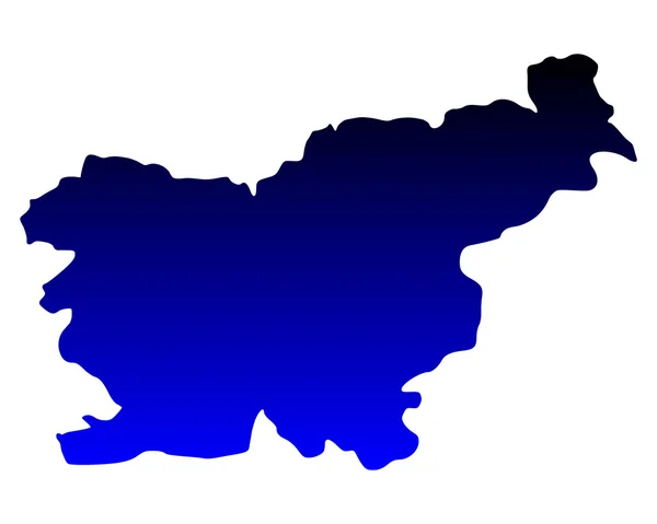 Karte von Slowenien — Stockvektor