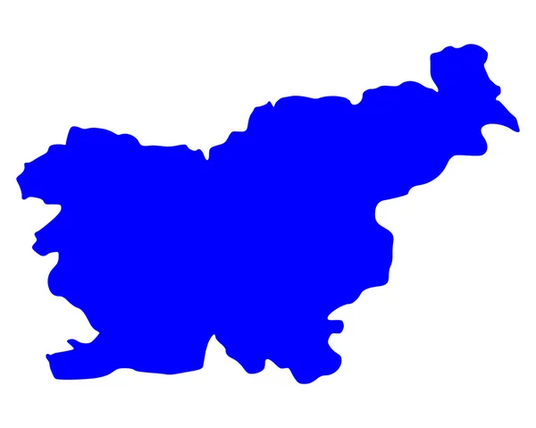 Χάρτης της Σλοβενίας — Διανυσματικό Αρχείο