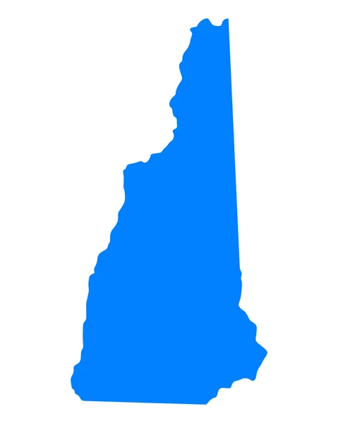 El mapa de New Hampshire — Archivo Imágenes Vectoriales