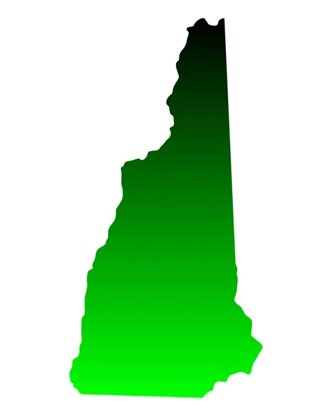 O mapa de New Hampshire — Vetor de Stock