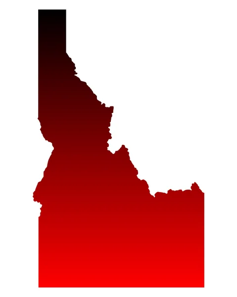 La mappa di Idaho — Vettoriale Stock
