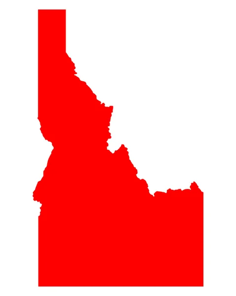 La mappa di Idaho — Vettoriale Stock