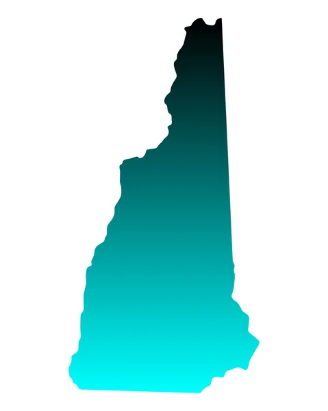 El mapa de New Hampshire — Vector de stock