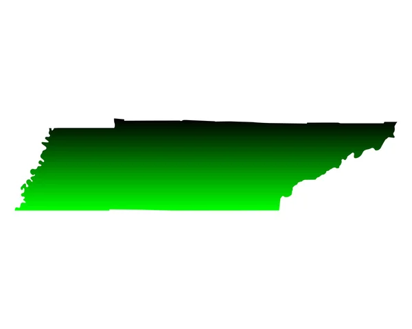 O mapa de Tennessee —  Vetores de Stock