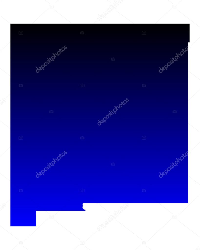 Map of New Mexico Stock Vector by ©rbiedermann 30489171