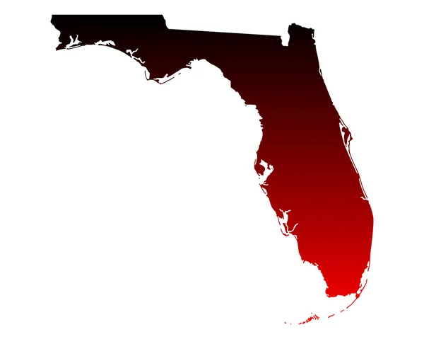 Mapa Florydy — Wektor stockowy