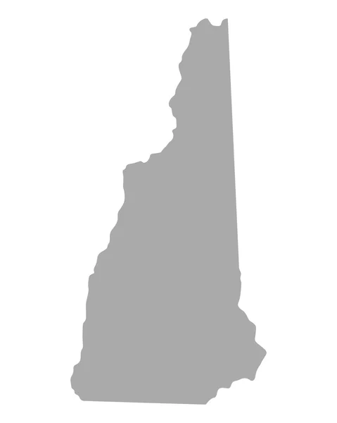 La mappa di New Hampshire — Vettoriale Stock