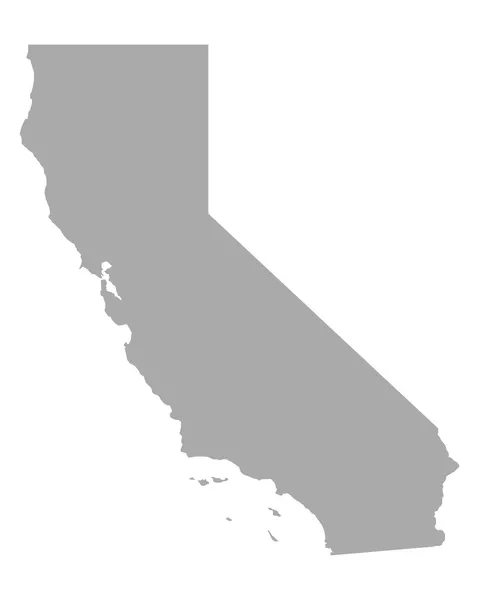 La carte de Californie — Image vectorielle