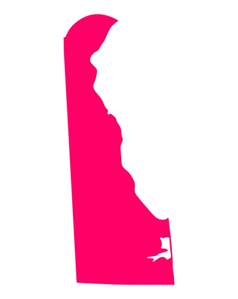 La carte de Delaware — Image vectorielle