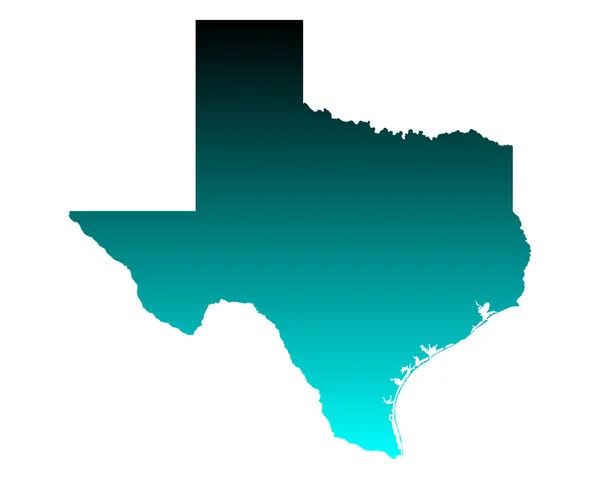 Texas térképén — Stock Vector