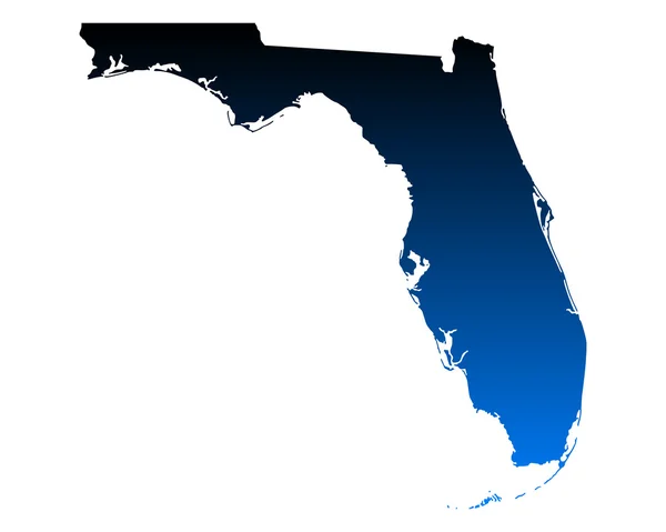 O mapa de Florida — Vetor de Stock