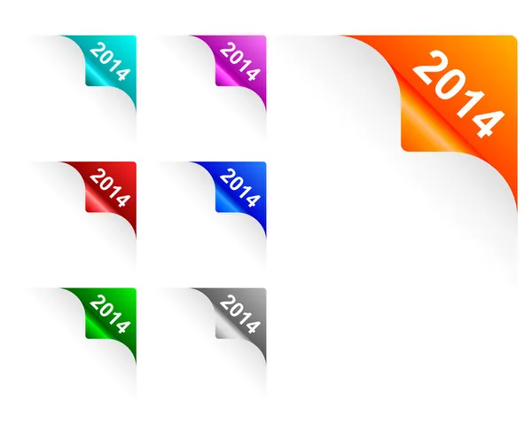 Papper hörn 2014 — Stock vektor