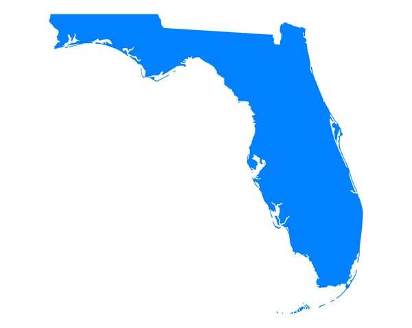 Kaart van florida — Stockvector