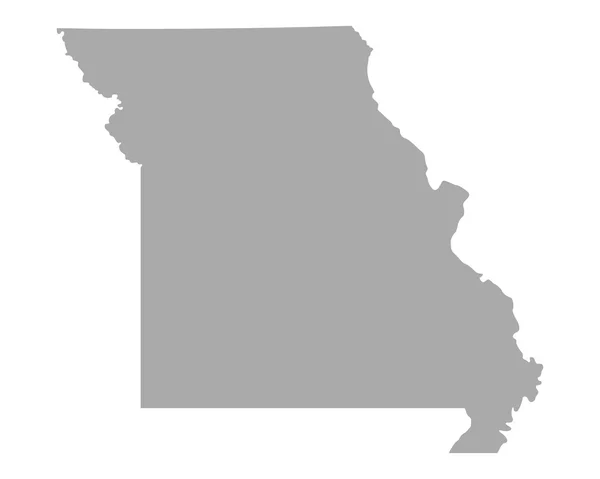 El mapa de Missouri — Archivo Imágenes Vectoriales