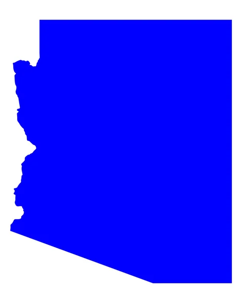 アリゾナ州の地図 — ストックベクタ