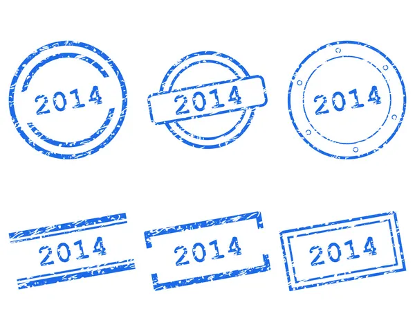 2014 stamps — Stock Vector