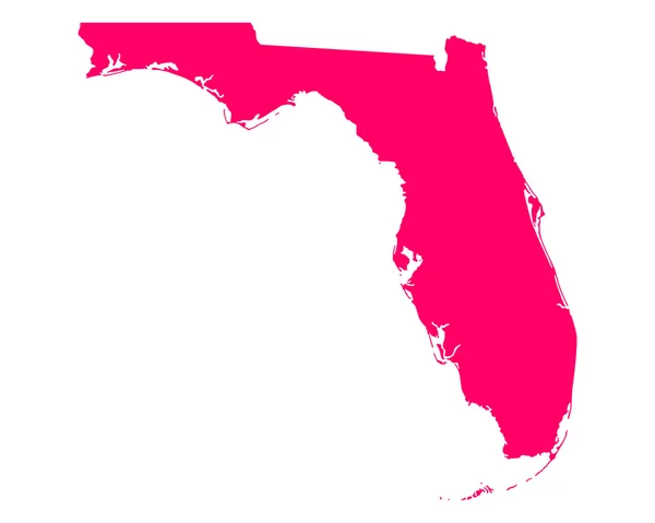 La mappa di Florida — Vettoriale Stock