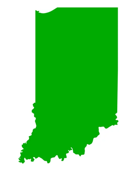 Indiana Haritası — Stok Vektör