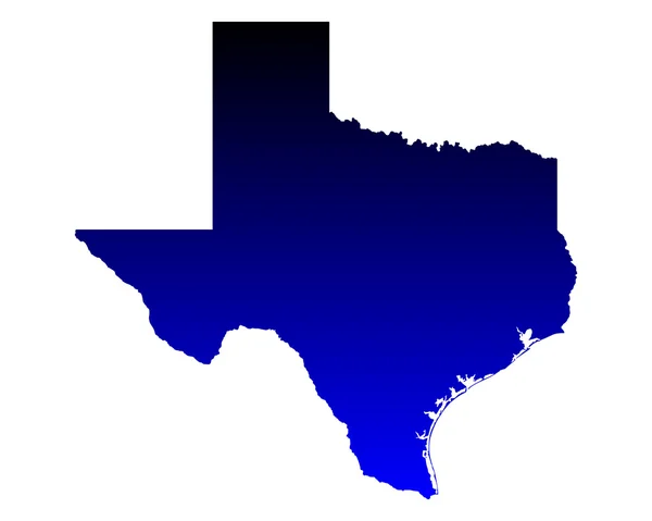 La mappa di Texas — Vettoriale Stock