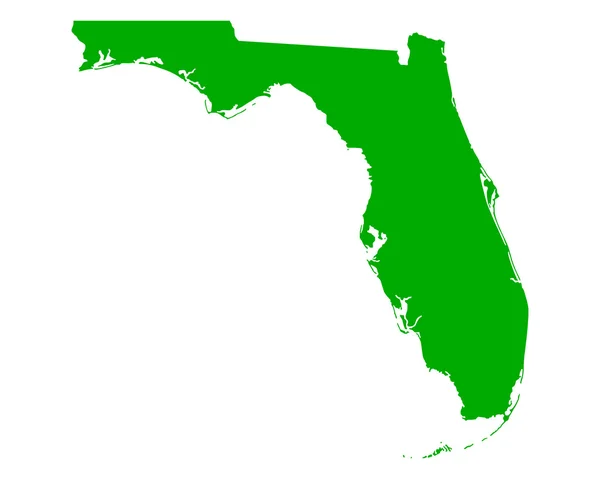 El mapa de Florida — Archivo Imágenes Vectoriales