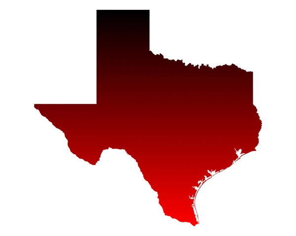 La carte de Texas — Image vectorielle