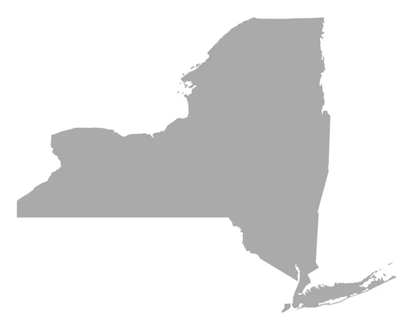 Karte von New York — Stockvektor