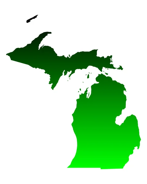 La carte de Michigan — Image vectorielle