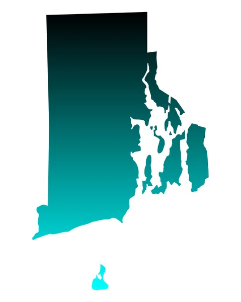 Map of Rhode Island — Stock Vector
