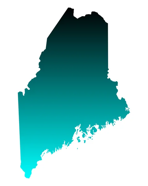 Map of Maine — Stock Vector