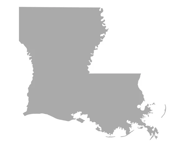 Map of Louisiana — Stock Vector