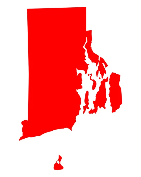 La carte de Rhode Island — Image vectorielle