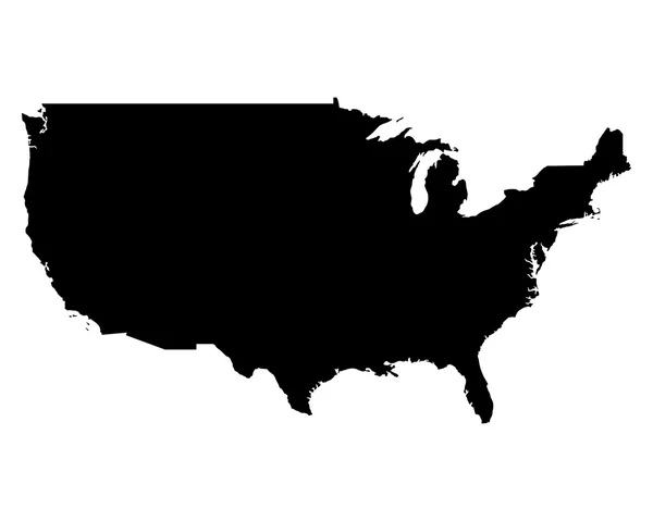 미국 지도 — 스톡 벡터