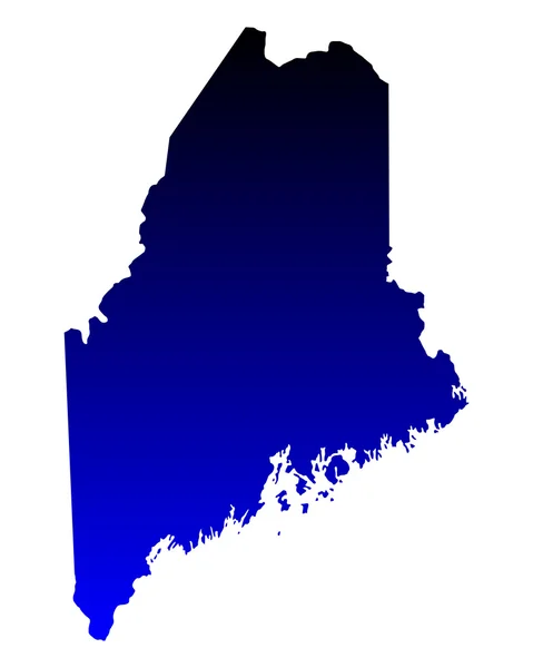 O mapa de Maine —  Vetores de Stock