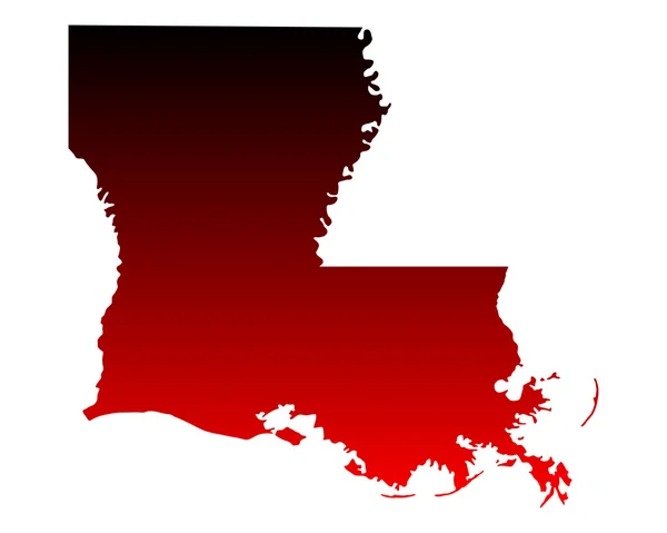 Louisiana Haritası — Stok Vektör
