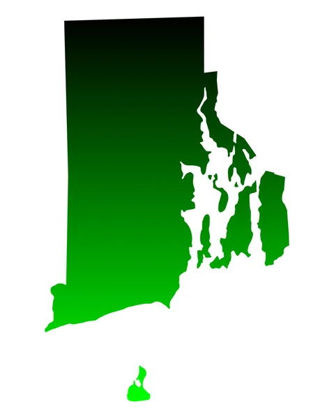 La carte de Rhode Island — Image vectorielle