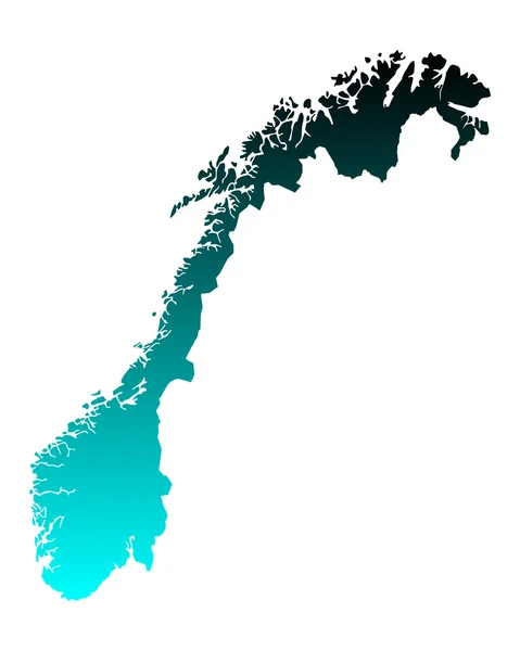 Map of Norway — Stock Vector