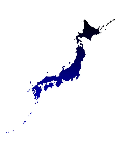 Japanin kartta — vektorikuva