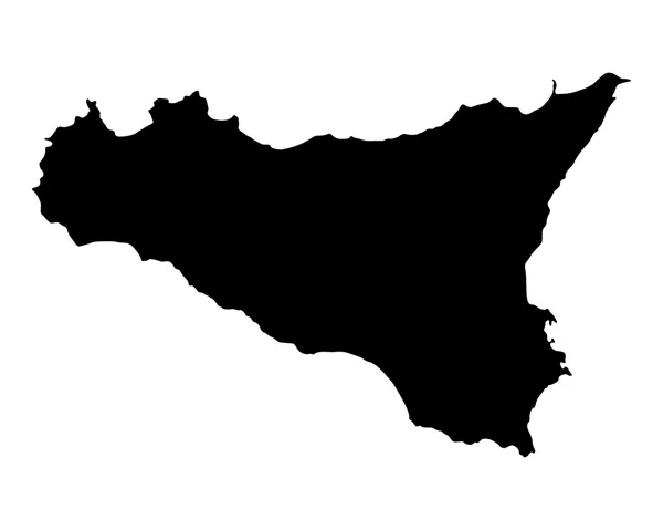 Карта Сицилія — стоковий вектор