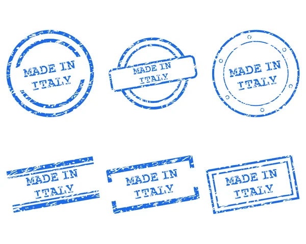 Fabriqué en Italie timbres — Image vectorielle