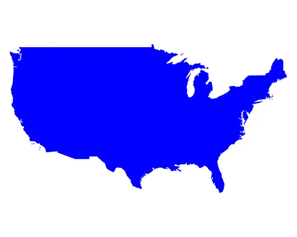 Mapa online de Estados Unidos — Archivo Imágenes Vectoriales