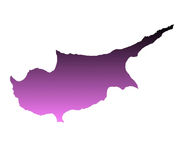 Map of Cyprus — Stock Vector