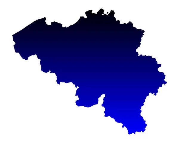 Mapa da Bélgica —  Vetores de Stock