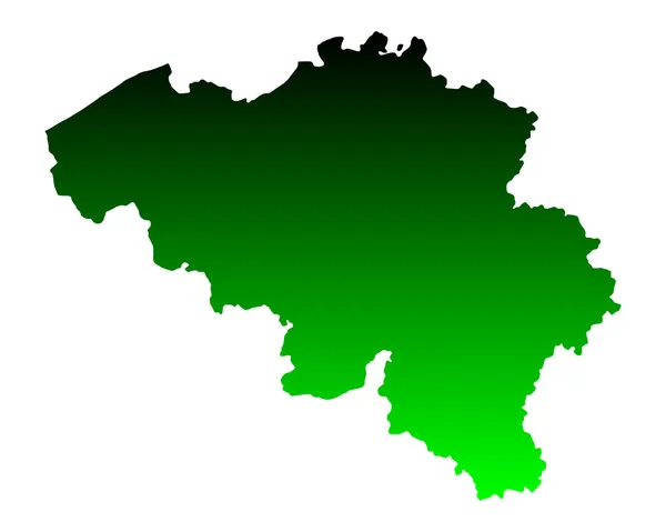 Peta Belgia. - Stok Vektor